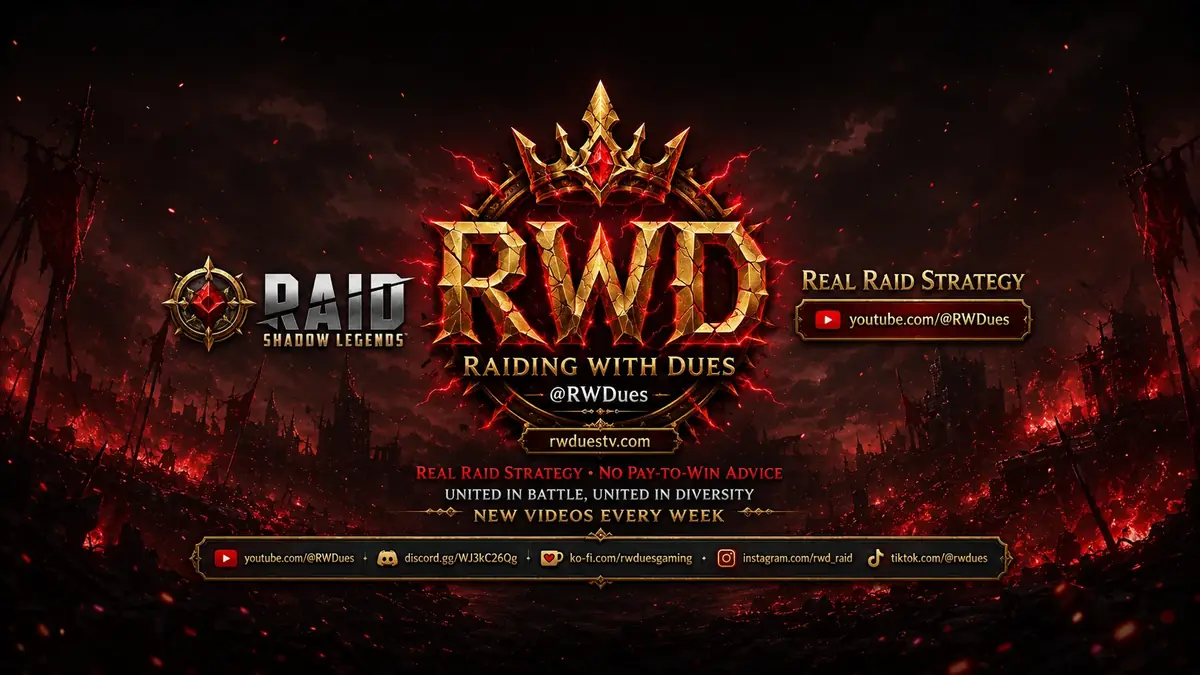 Raiding With Dues — YouTube Channel Banner